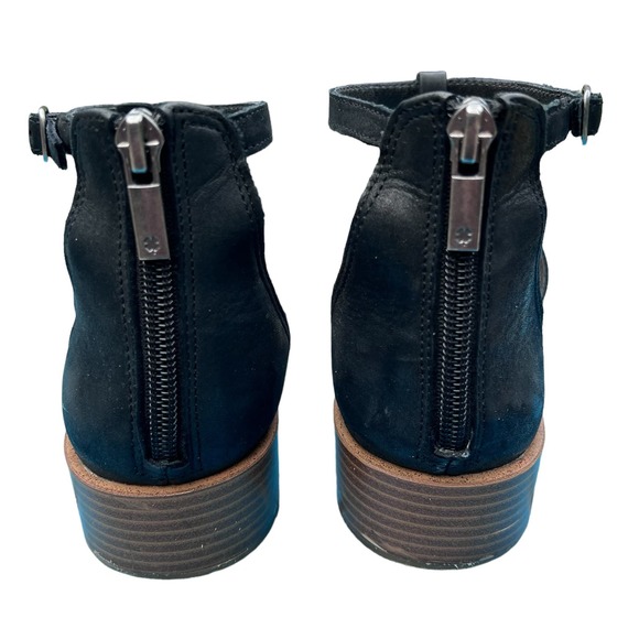 Lucky Brand Women’s Black Leather Cage Sandals Fits like a 9, tagged 8.5 / 39 - Picture 3 of 13